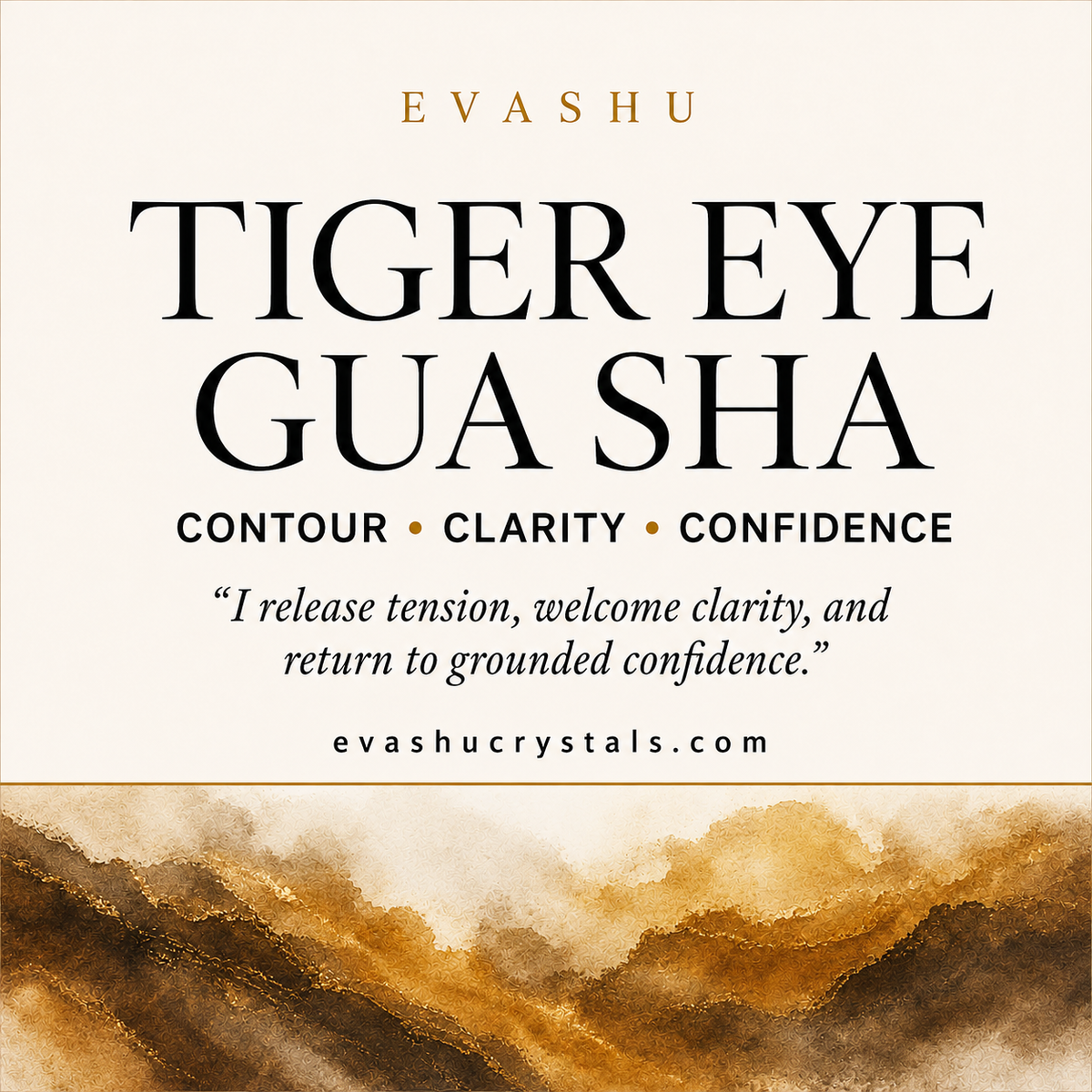 Tiger Eye Gua Sha product information