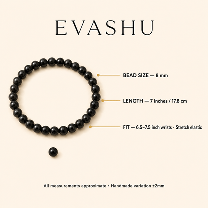 Black Tourmaline Bracelet 8 mm bead specification guide