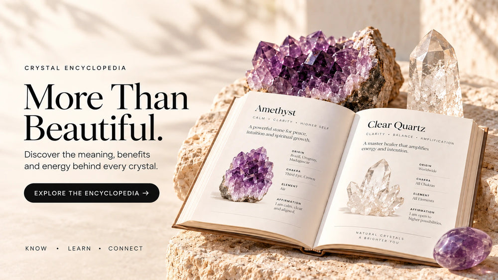 Clear quartz crystal guide