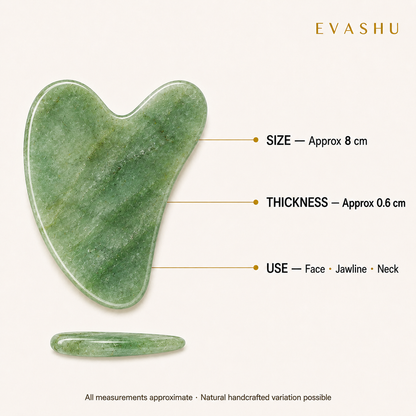 Green Aventurine Gua Sha size, dimensions and product specification guide