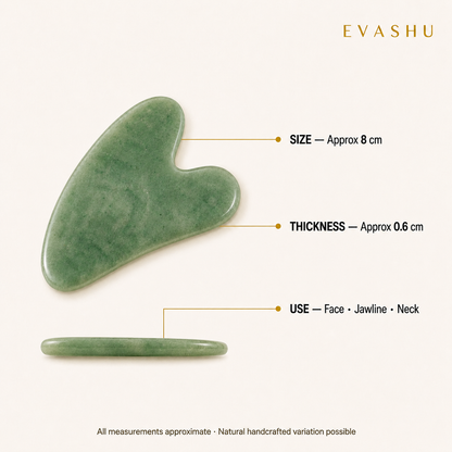 Green Jade Gua Sha size, dimensions and product specification guide