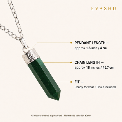 Green Jade Pendant size, dimensions and product specification guide