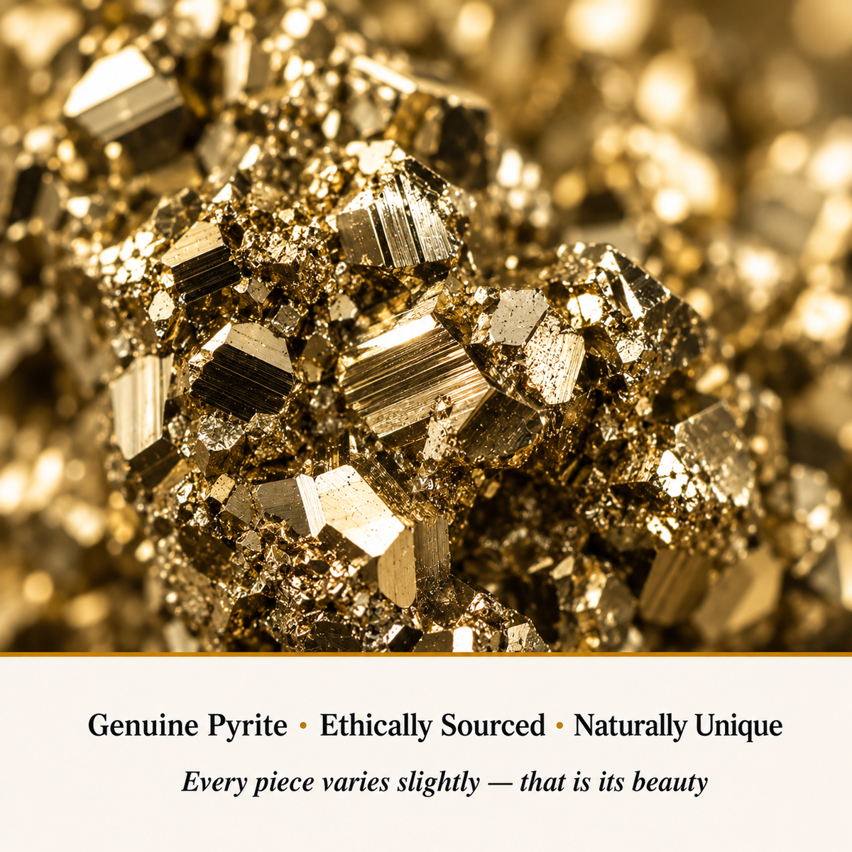 pyrite-stone-and-ring-set size, dimensions and product specification guide