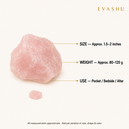 Rose Quartz Stone size, dimensions and product specification guide