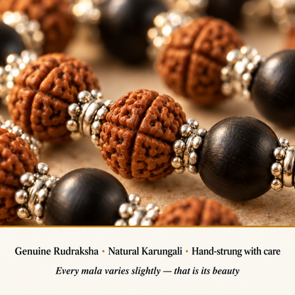 rudraksha-and-karungali-mala size, dimensions and product specification guide