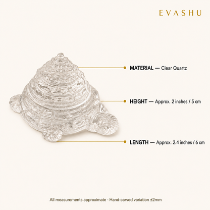Sphatik Tortoise size, dimensions and product specification guide