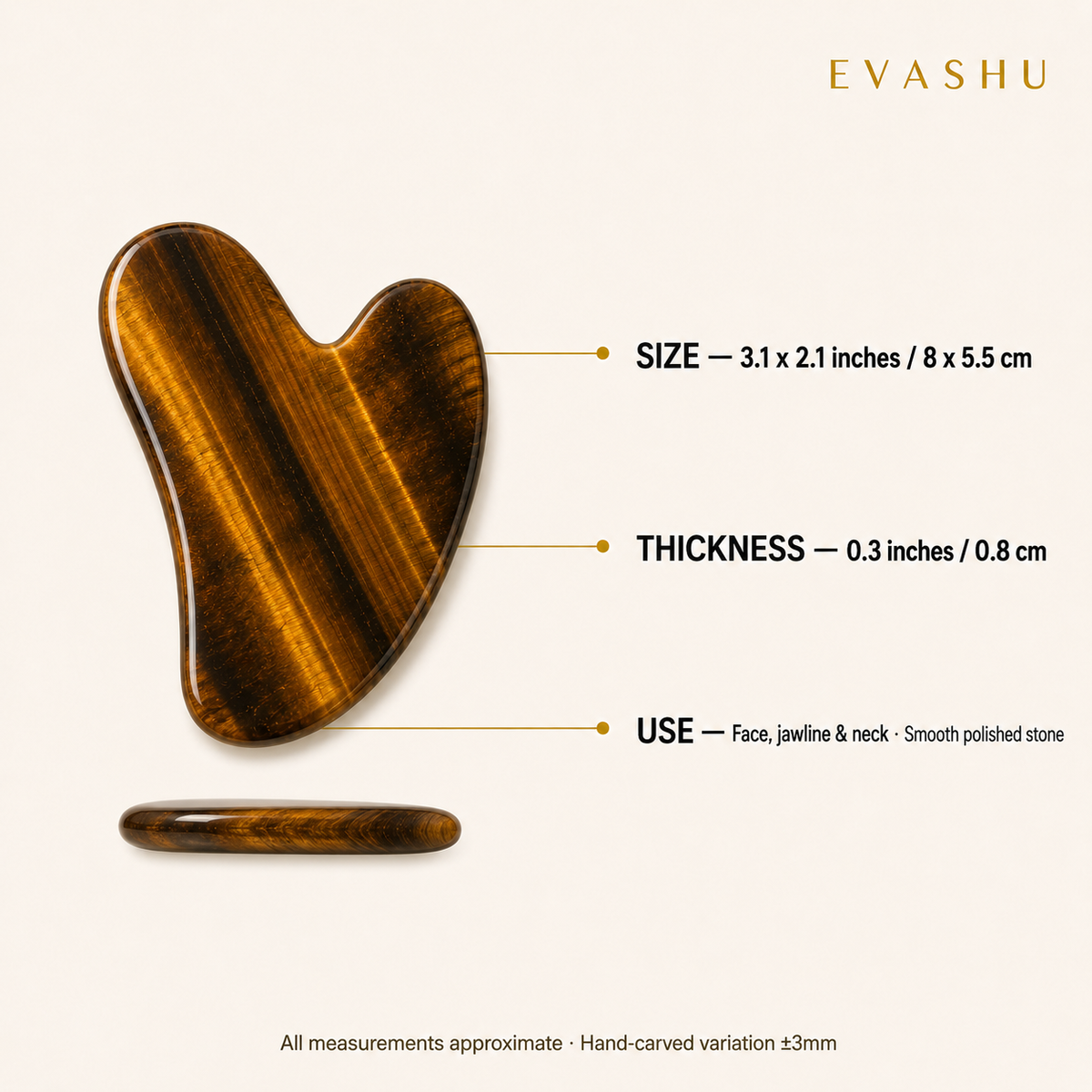 Tiger Eye Gua Sha product details