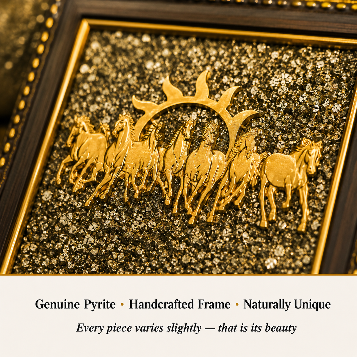Pyrite 7 Horses Decorative Frame product detail