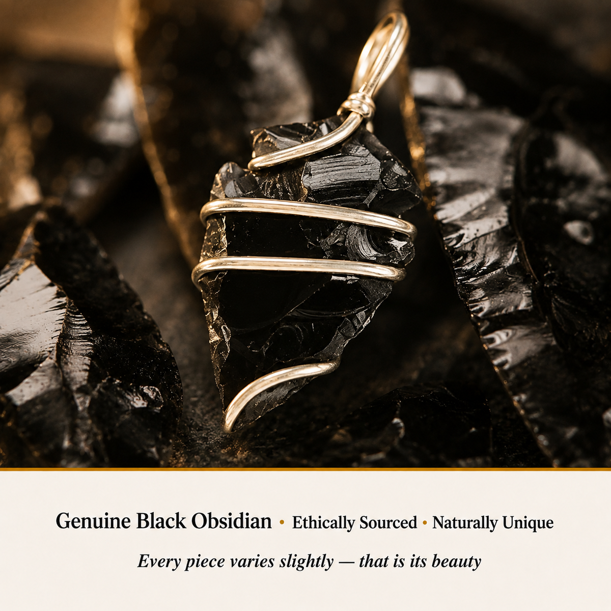 Black Obsidian Arrowhead Pendant product detail