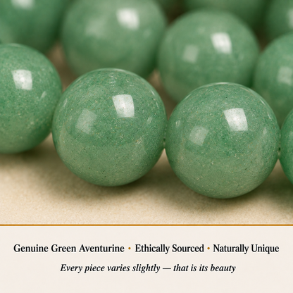 Green Aventurine 8 mm Bracelet material detail