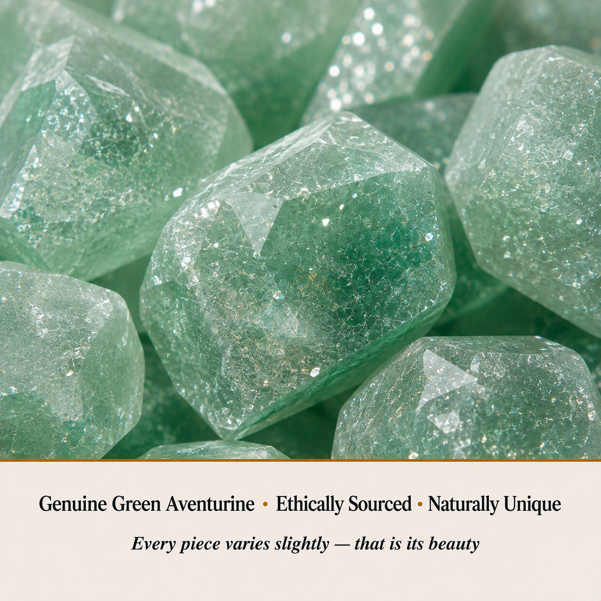 Green Aventurine Adjustable Ring material detail