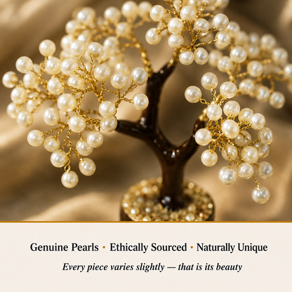 Close-up of Pearl Tree showing natural crystal texture and detail
