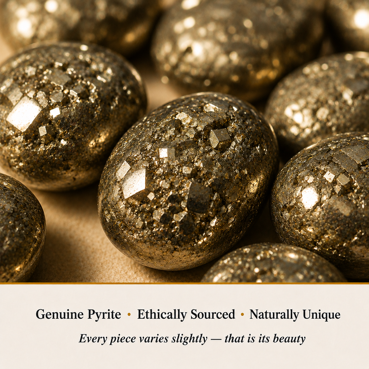 Pyrite Adjustable Ring material detail