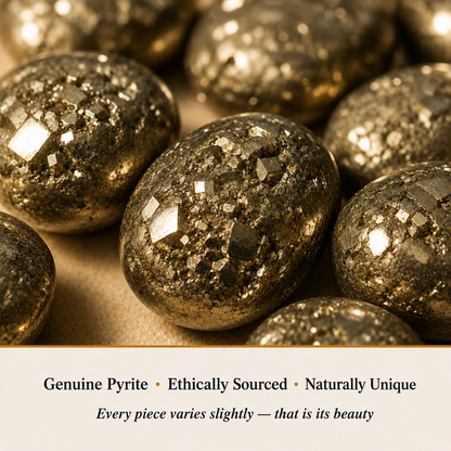 Pyrite Adjustable Ring material detail