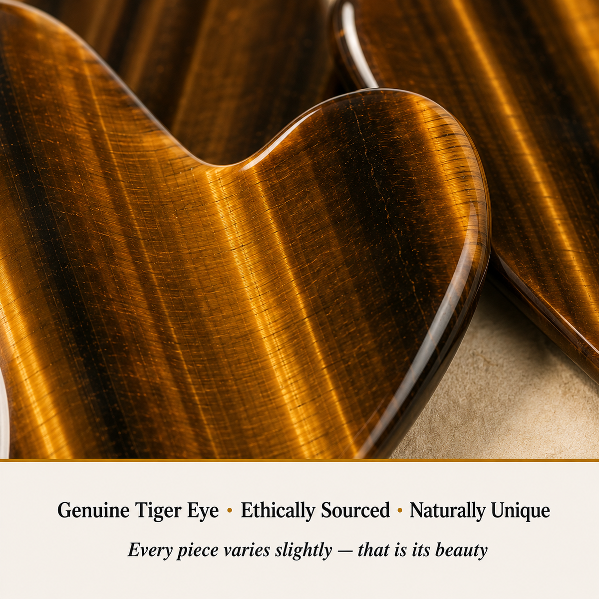 Tiger Eye Gua Sha material detail