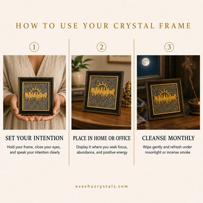 Pyrite 7 Horses Decorative Frame placement, intention and care guide