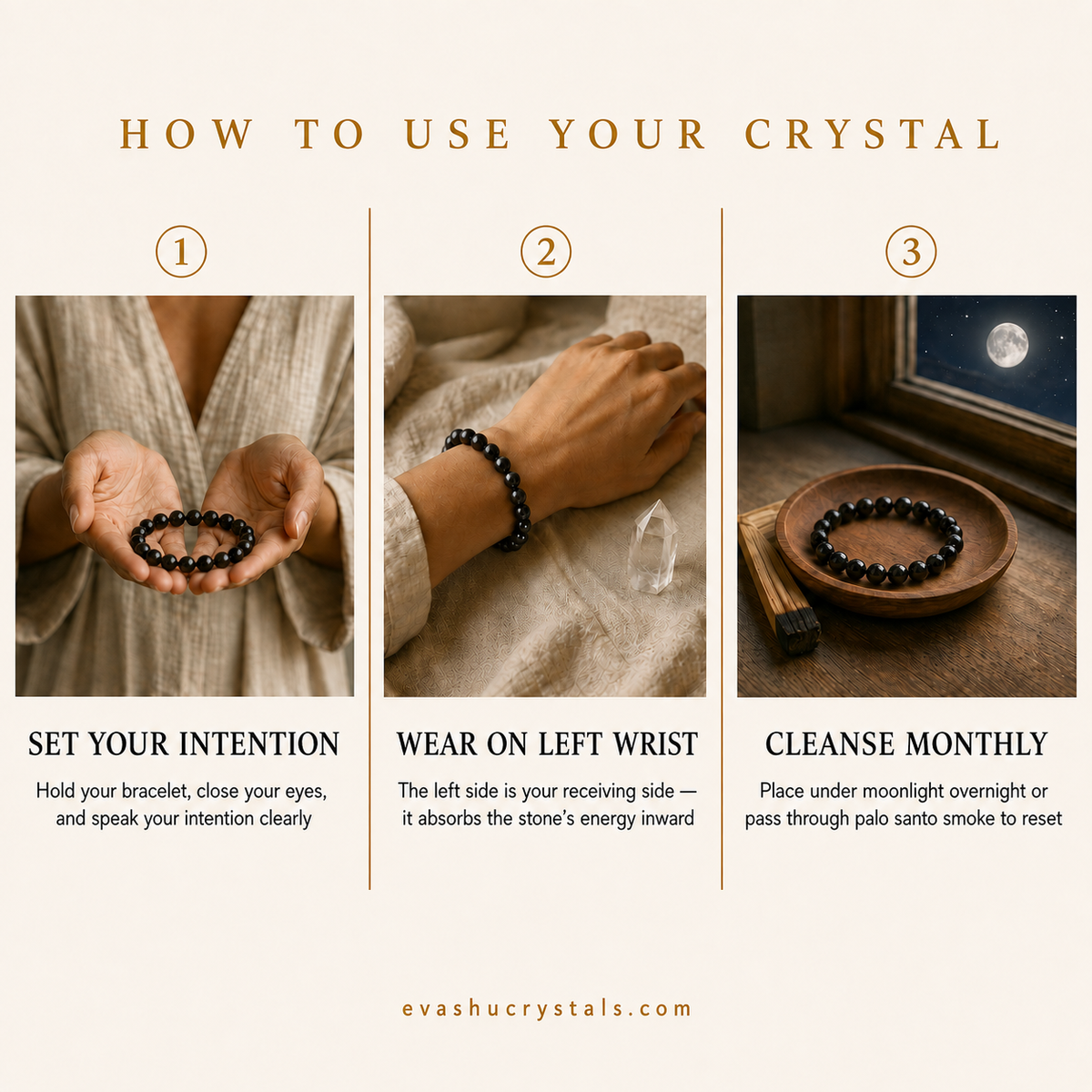 Black Onyx 8 mm Bracelet wear and care guide