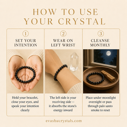 Black Tourmaline Bracelet wearing and care guide