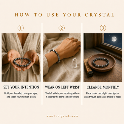 Cat Eye Bracelet wearing, intention and crystal care usage guide