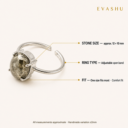 Pyrite Adjustable Ring wear and care guide