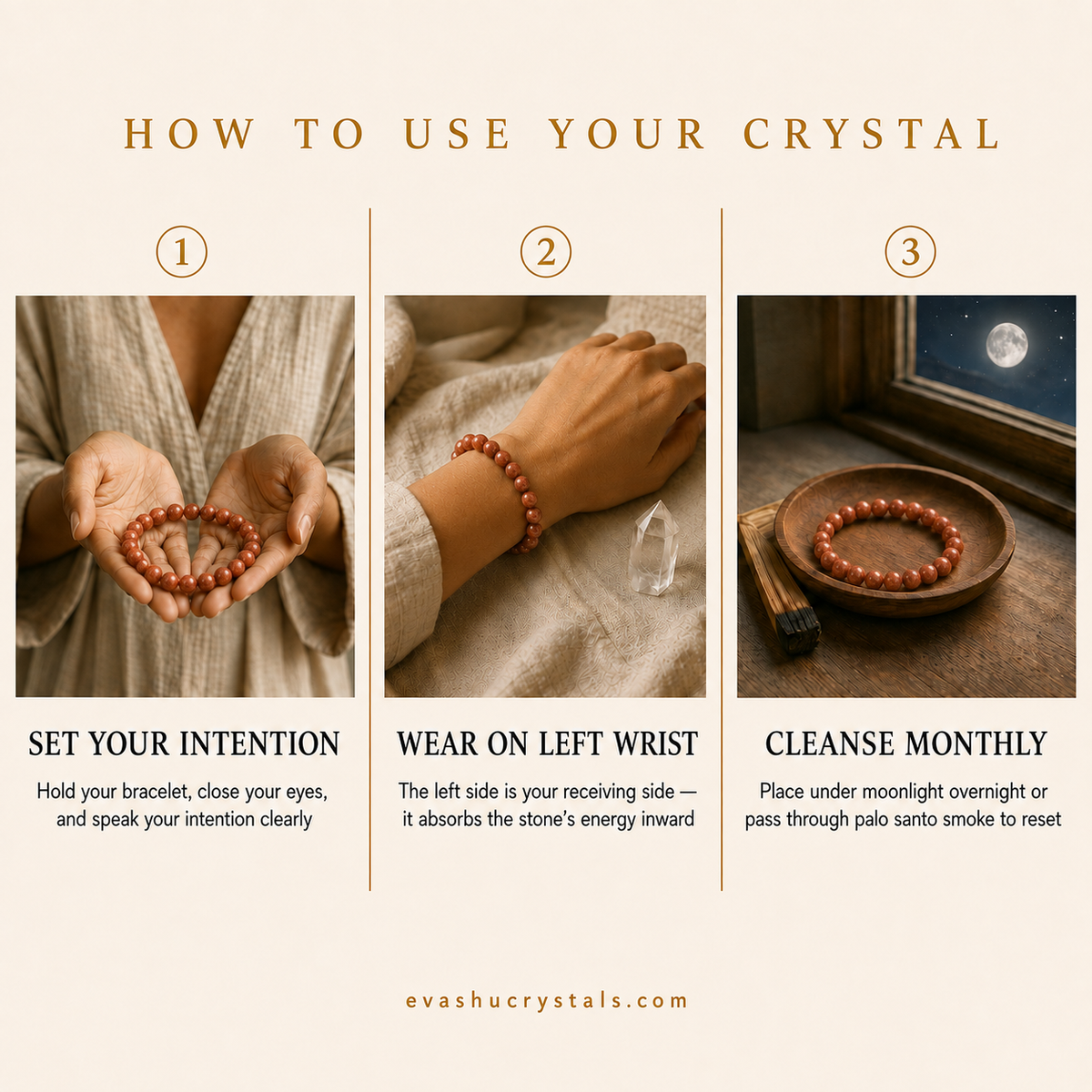 Red Aventurine Bracelet wearing, intention and crystal care usage guide
