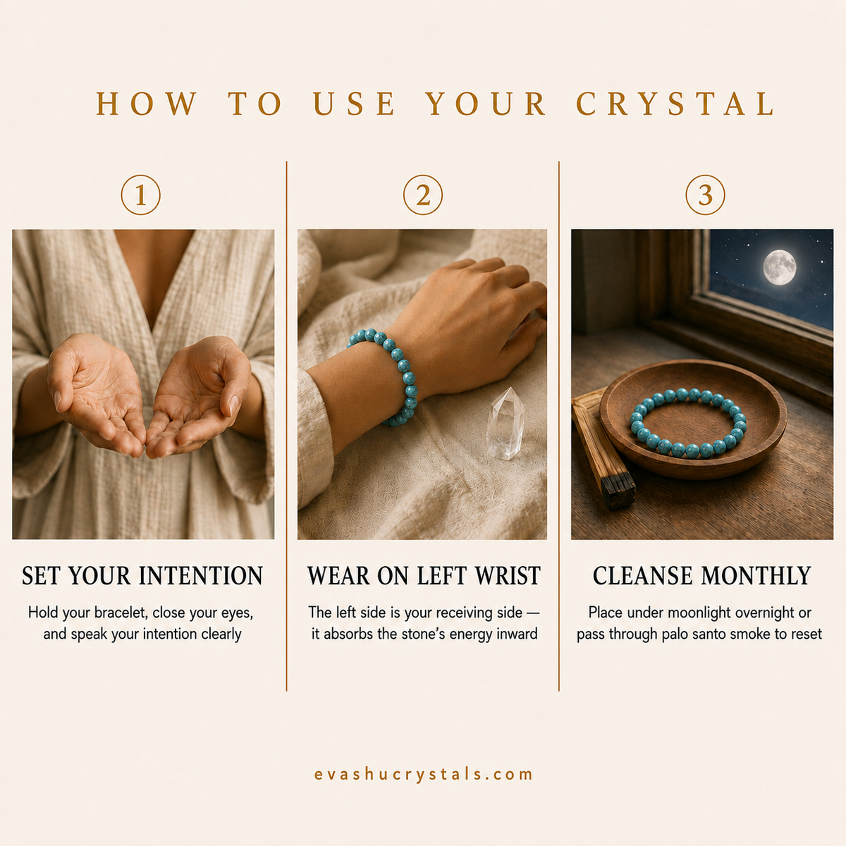 Turquoise Firoza Bracelet wearing, intention and crystal care usage guide
