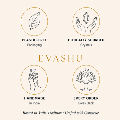 Amethyst Hexagon Pendant by Evashu Crystals with sourcing, handmade and brand values