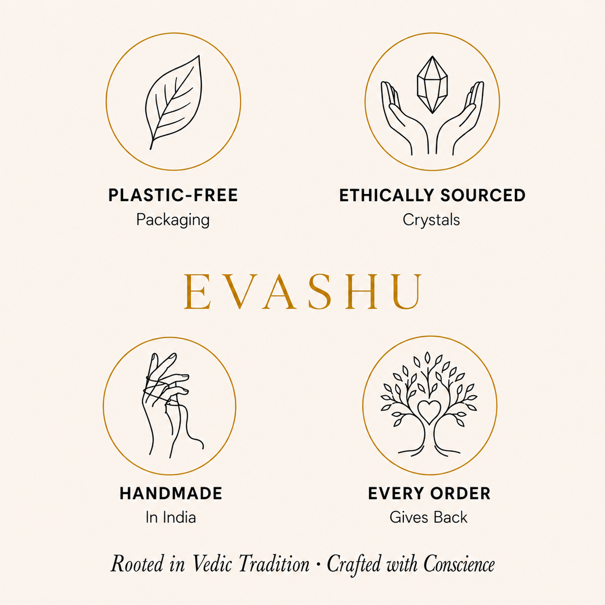 Amethyst Pencil Pendant by Evashu Crystals with sourcing, handmade and brand values