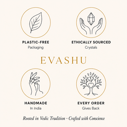 Black Obsidian Chips by Evashu Crystals with sourcing, handmade and brand values