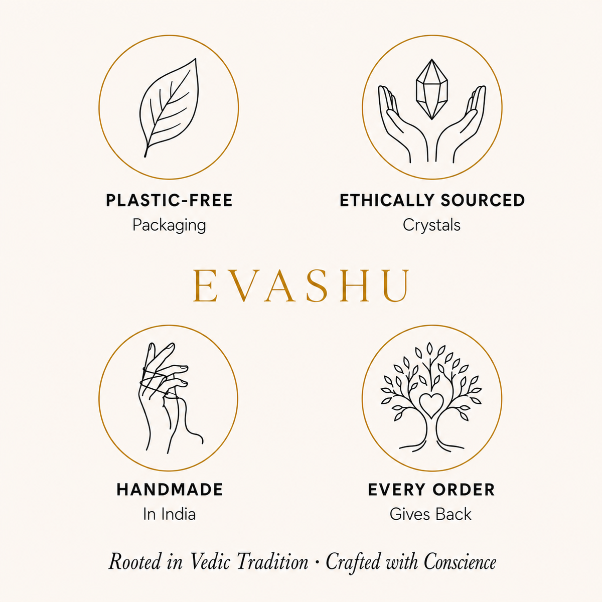 Black Obsidian Gua Sha by Evashu Crystals with sourcing, handmade and brand values