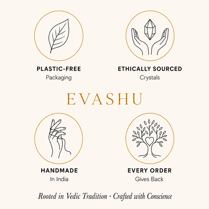 Black Onyx Pencil Pendant by Evashu Crystals with sourcing, handmade and brand values