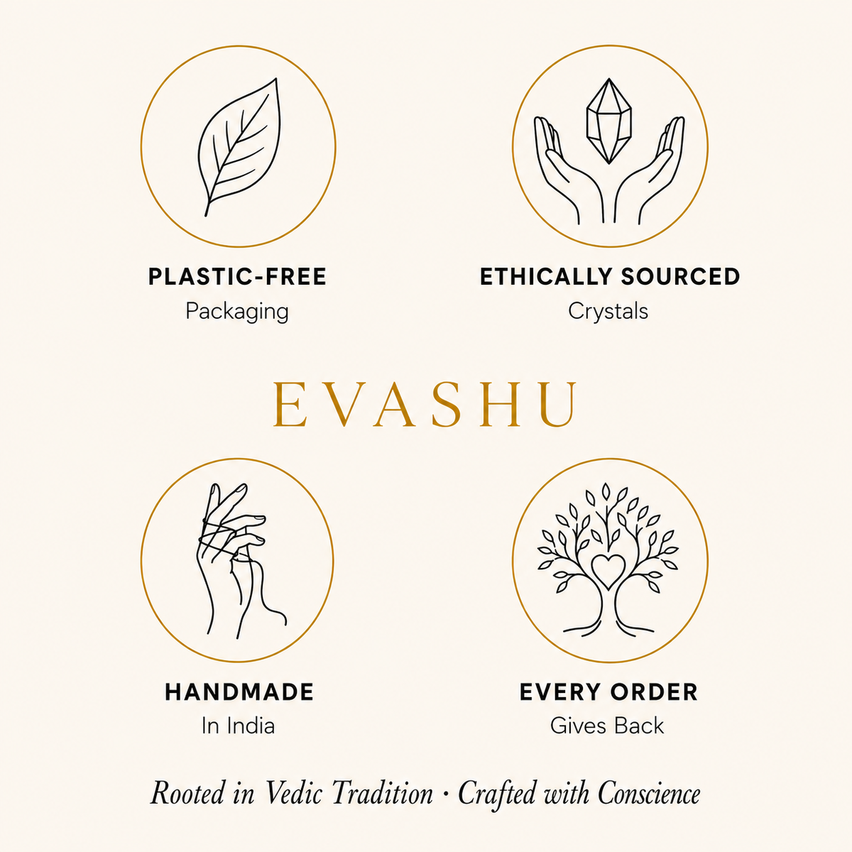 Clear Quartz Hexagon Pendant with chain by Evashu Crystals