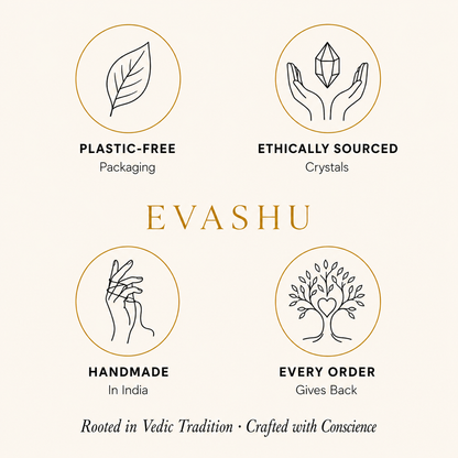 Clear Quartz Hexagon Pendant with chain by Evashu Crystals