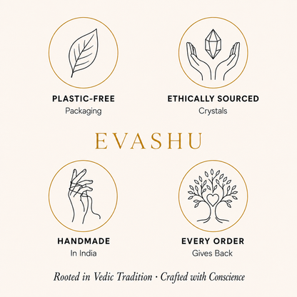 Dalmatian Jasper Stone by Evashu Crystals with sourcing, handmade and brand values