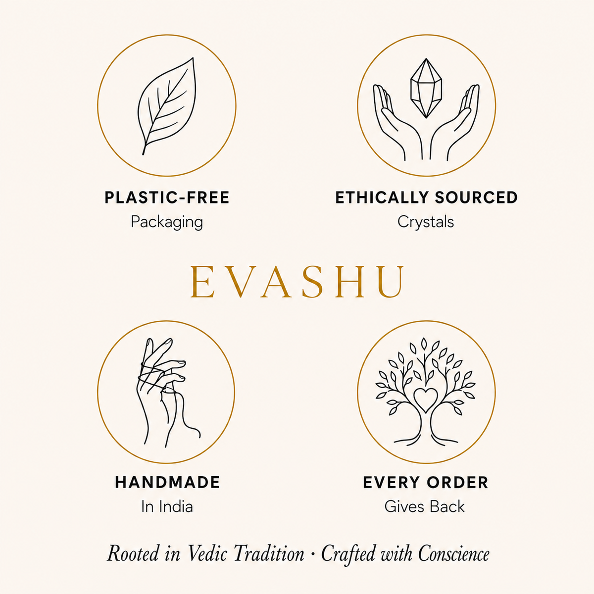Evil Eye Tree by Evashu Crystals with sourcing, handmade and brand values