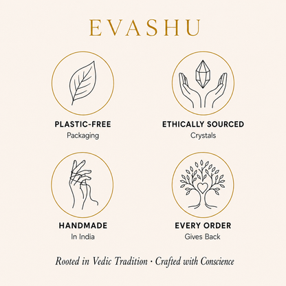 Green Aventurine Angel by Evashu Crystals with sourcing, handmade and brand values