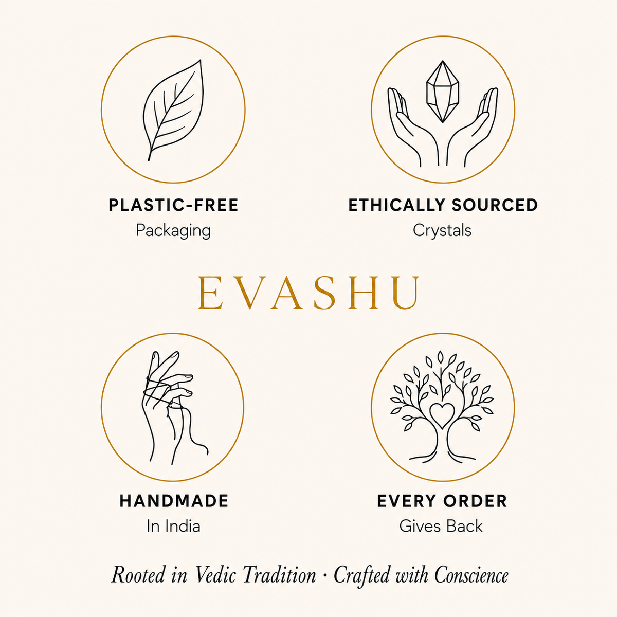 Green Jade Chips by Evashu Crystals with sourcing, handmade and brand values