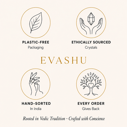 Lapis Lazuli Chips by Evashu Crystals with sourcing, handmade and brand values