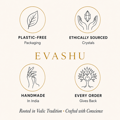 Larvikite Bracelet by Evashu Crystals with sourcing, handmade and brand values