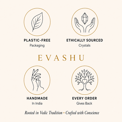 Lava Stone Bracelet by Evashu Crystals with sourcing, handmade and brand values
