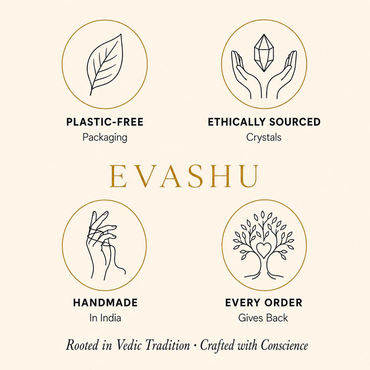 Moss Agate Bracelet by Evashu Crystals with sourcing, handmade and brand values