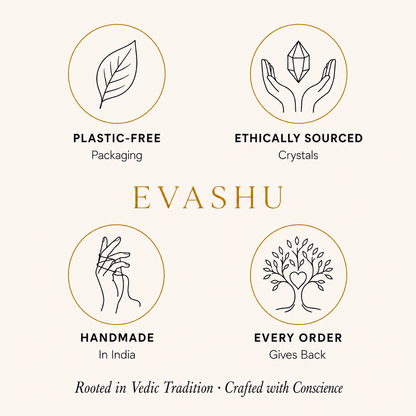 Navratna Bracelet by Evashu Crystals with sourcing, handmade and brand values