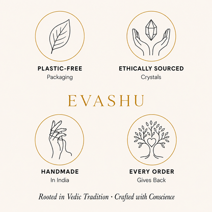 Opalite Pendant by Evashu Crystals with sourcing, handmade and brand values