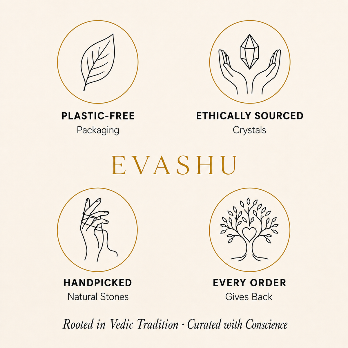 Red Jasper Chips by Evashu Crystals with sourcing, handmade and brand values