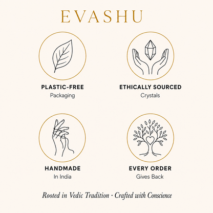 Rose Quartz Angel by Evashu Crystals with sourcing, handmade and brand values
