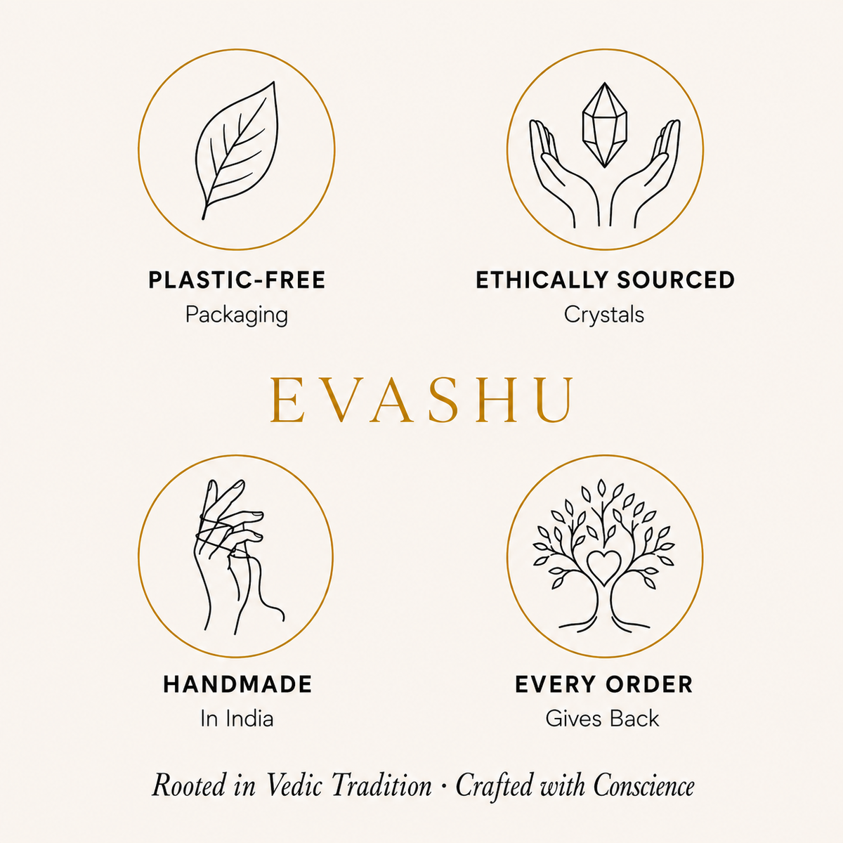 Rose Quartz Chips by Evashu Crystals with sourcing, handmade and brand values