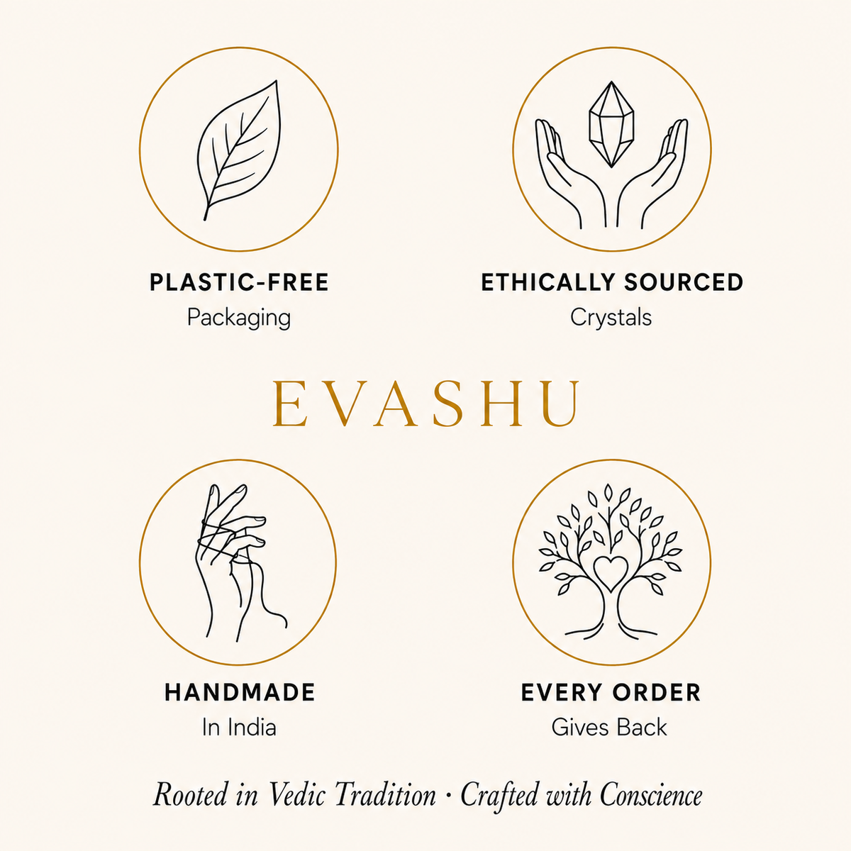 Rose Quartz Pencil Pendant by Evashu Crystals with sourcing, handmade and brand values