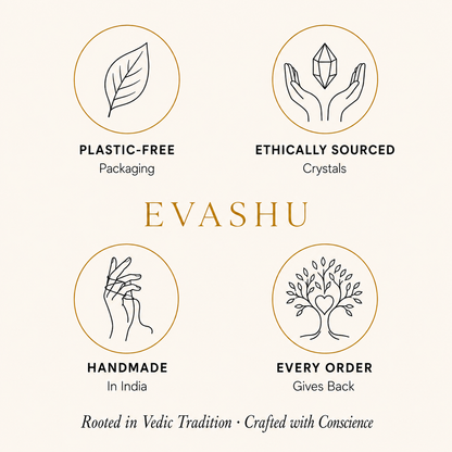 Rose Quartz Pencil Pendant by Evashu Crystals with sourcing, handmade and brand values