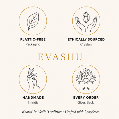 Rose Quartz Swan Pair by Evashu Crystals with sourcing, handmade and brand values