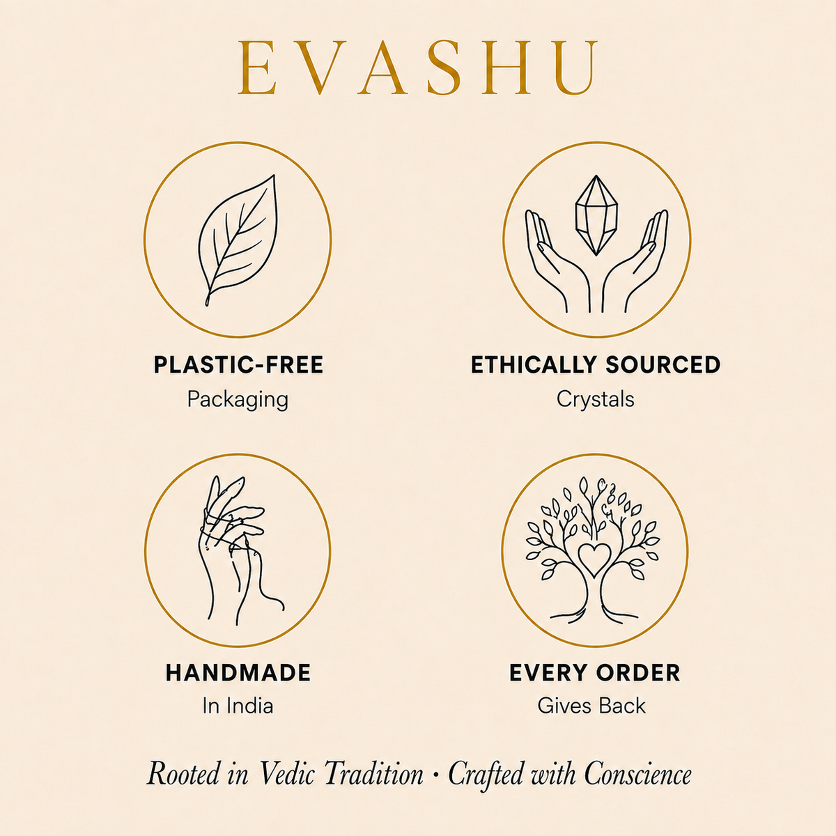Selenite 7 Chakra Square Plate by Evashu Crystals with sourcing, handmade and brand values